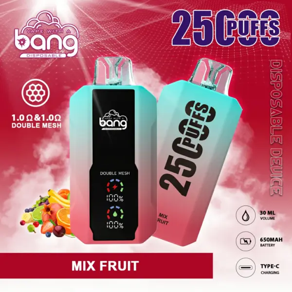 BANG 25000 PUFFS 一次性抛棄式  可充電大容量 歐美爆款