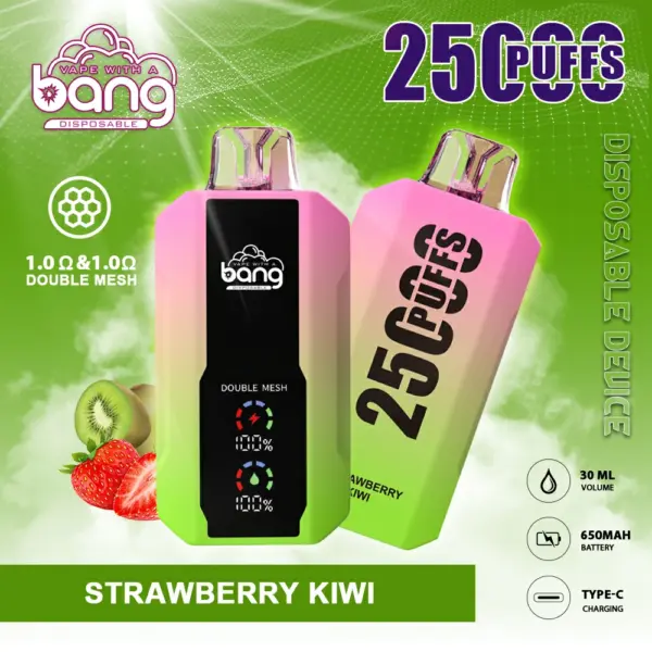 BANG 25000 PUFFS 一次性抛棄式  可充電大容量 歐美爆款