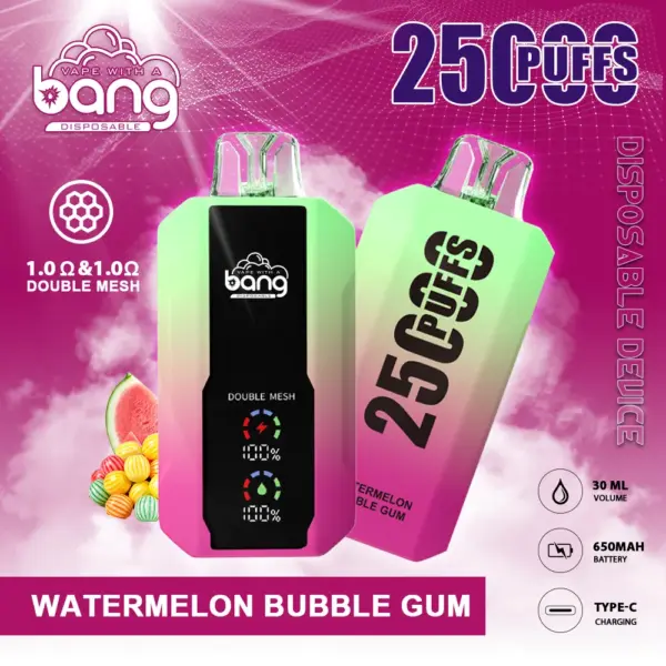 BANG 25000 PUFFS 一次性抛棄式  可充電大容量 歐美爆款