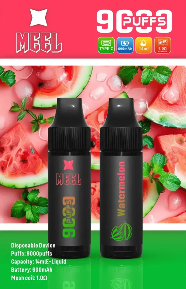 MEEL 9000 PUFFS 一次性霧化棒抛棄式電子煙  711到付