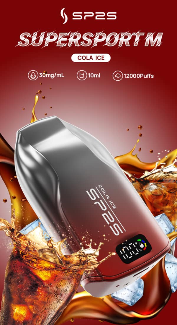 新品上市 澳洲版 SP2S 9000 PUFFS 一次性抛棄式電子煙 帶顯示屏可充電