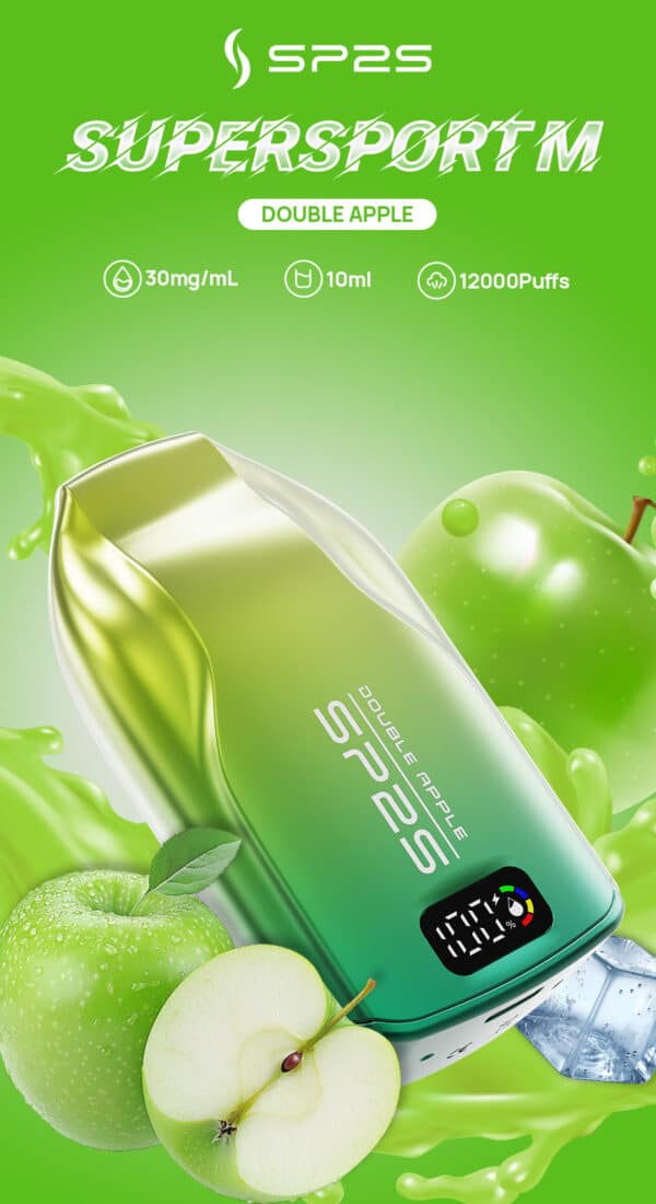 新品上市 澳洲版 SP2S 9000 PUFFS 一次性抛棄式電子煙 帶顯示屏可充電