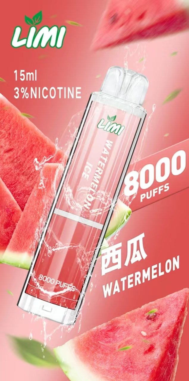 LIMI 8000 口發光拋棄式電子菸推薦|16 款口味|台灣現貨 2 LIMI 8000 口發光拋棄式電子菸 實體照片