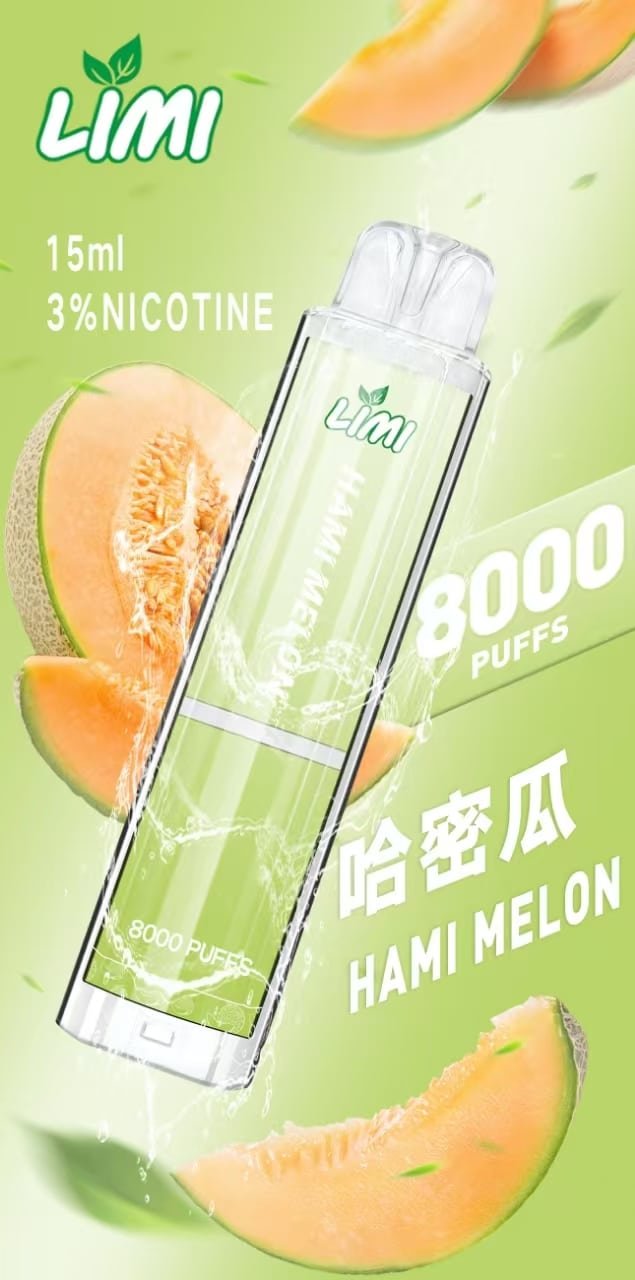 LIMI 8000 口發光拋棄式電子菸推薦|16 款口味|台灣現貨 3 LIMI 8000 口發光拋棄式電子菸 外觀照