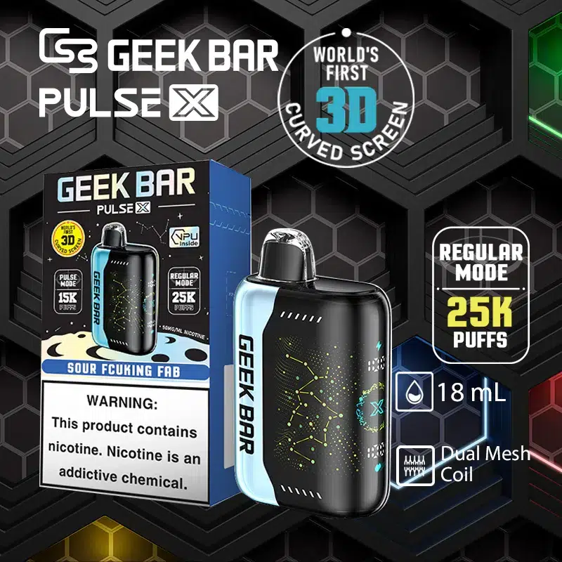 GEEK BAR Pulse X 25000 口拋棄式電子菸推薦|台灣現貨 2 GEEK BAR Pulse X 25000 口拋棄式電子菸 產品實拍