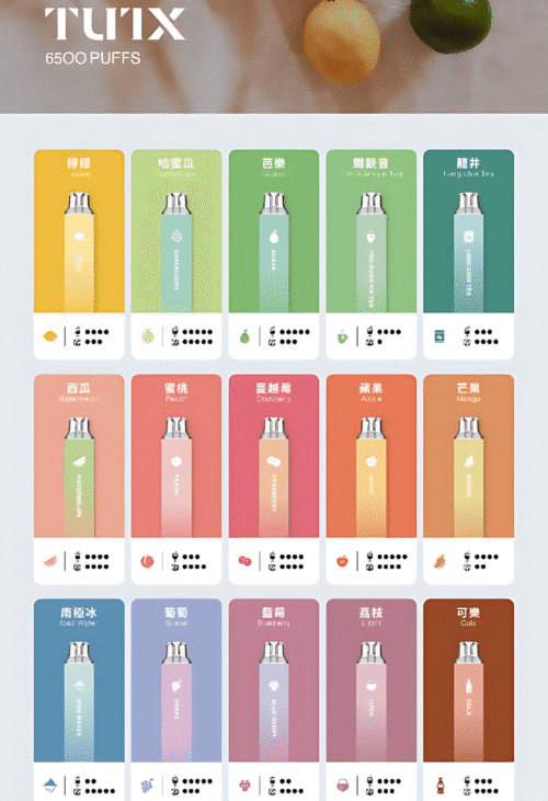 新品上市 TUTX 6500 PUFFS 一次性抛棄式電子煙 台灣現貨