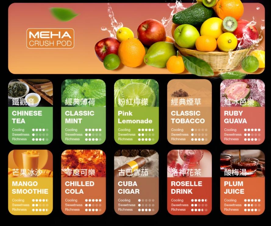 MEHA 魅嗨五代煙彈推薦|2.5ml 大容量|台灣現貨 1 MEHA 魅嗨五代煙彈 外觀照