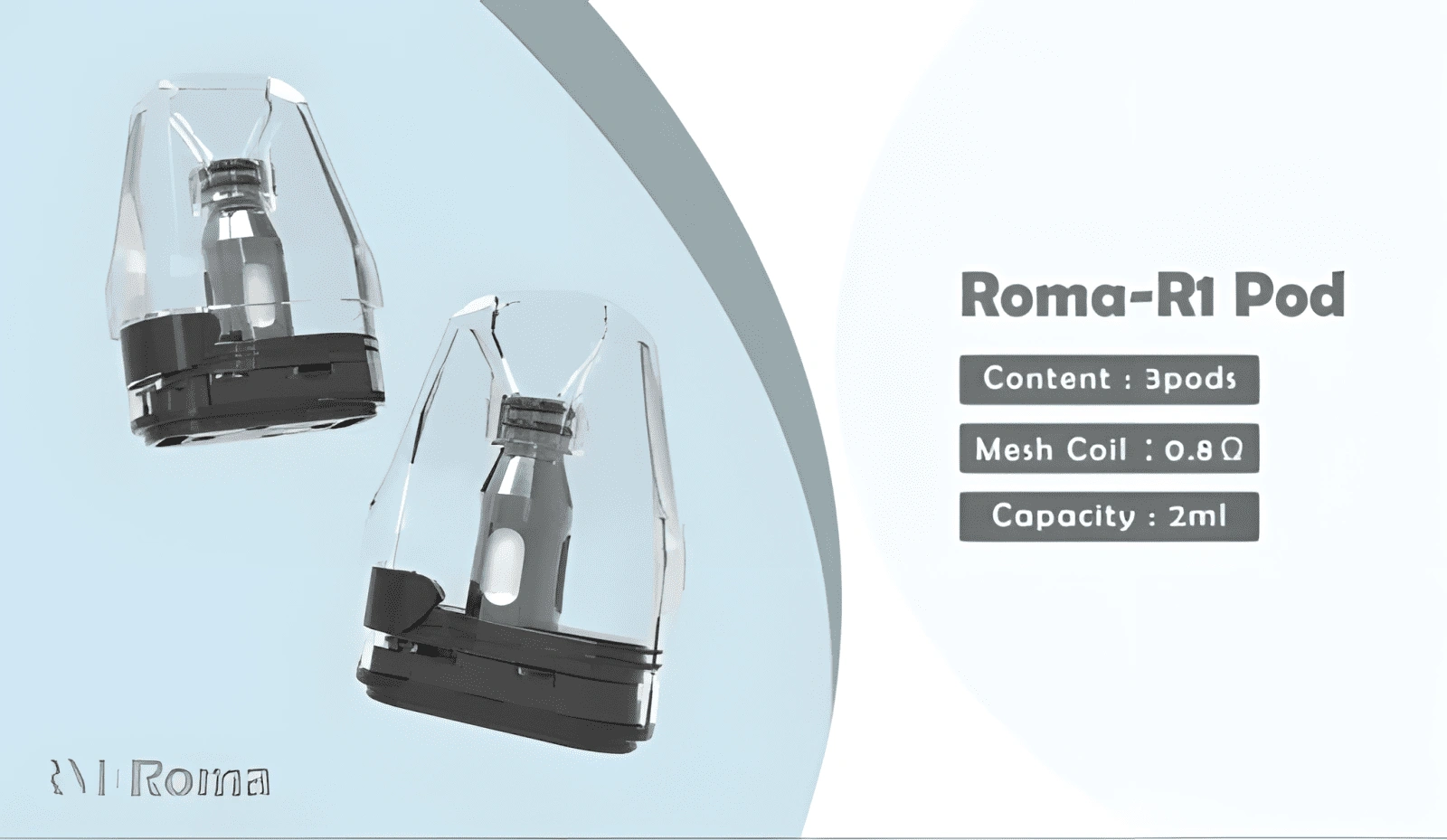 ROMA R1 空倉推薦|相容 OXVA XLIM 系列|台灣現貨 3 ROMA R1 空倉 實體照片