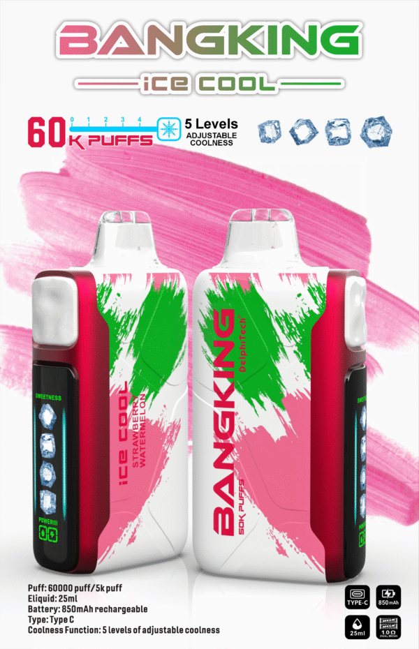 爆款上新 Bang King Ice Cool 60000口  5檔可調節涼度