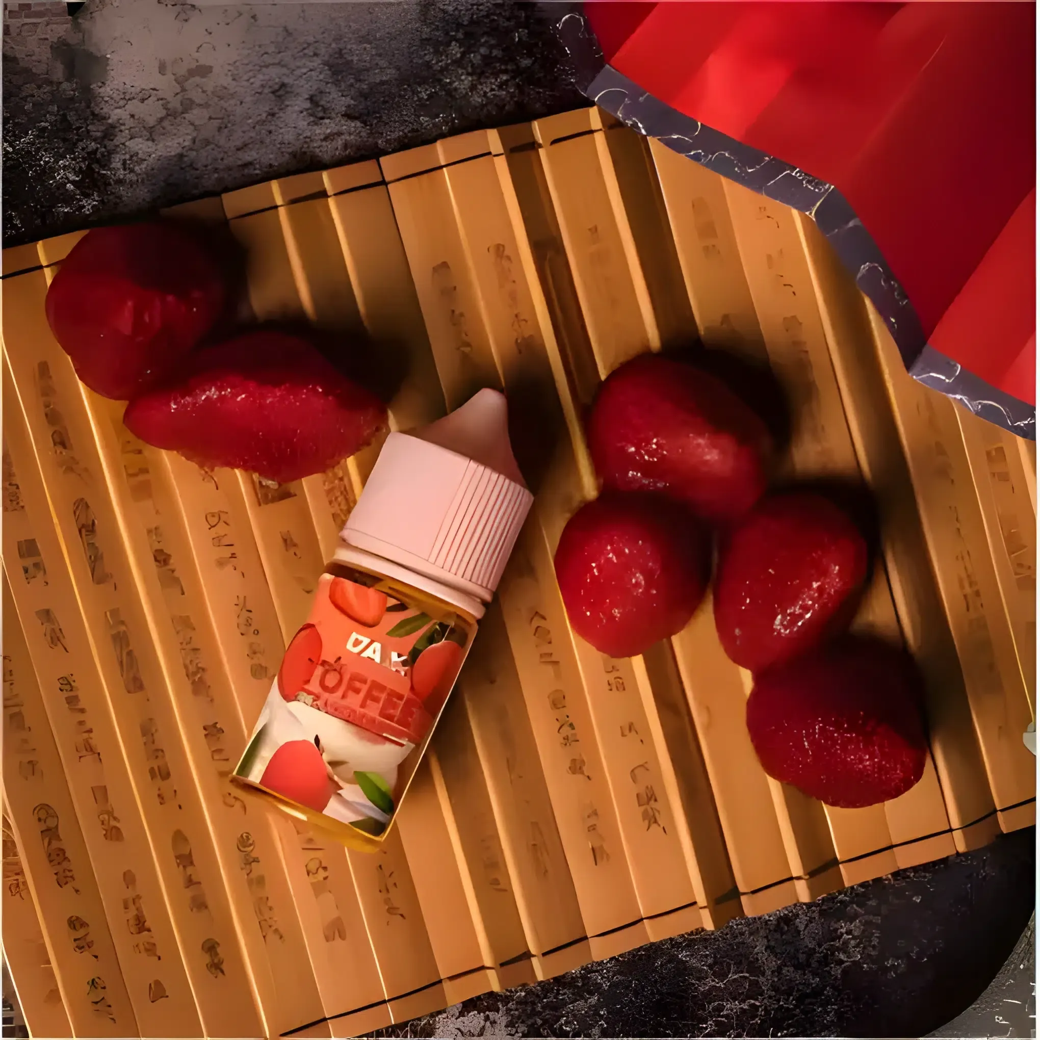 DAVAPE 草莓太妃糖煙油推薦|30ml/60ml|台灣現貨 1 DAVAPE 草莓太妃糖煙油 產品實拍